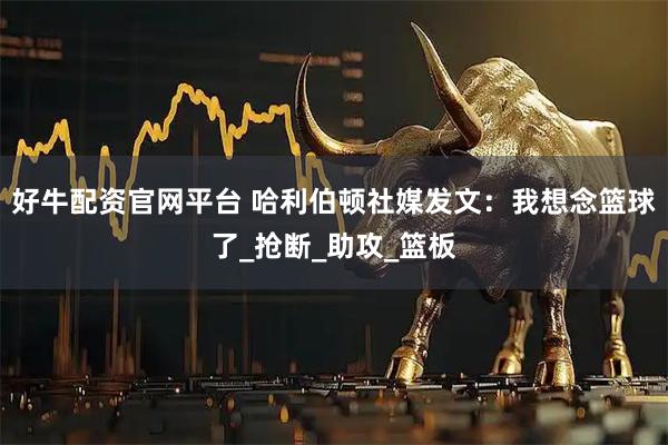 好牛配资官网平台 哈利伯顿社媒发文：我想念篮球了_抢断_助攻_篮板